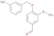 Benzaldehyde, 3-methoxy-4-[(3-methylphenyl)methoxy]-