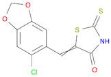 4-Thiazolidinone, 5-[(6-chloro-1,3-benzodioxol-5-yl)methylene]-2-thioxo-