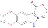 1H-Indazole-3-carboxylic acid, 5,6-dimethoxy-, ethyl ester