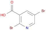 3-Pyridinecarboxylic acid, 2,5-dibromo-