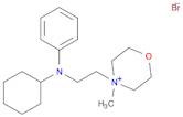 Morpholinium, 4-[2-(cyclohexylphenylamino)ethyl]-4-methyl-, bromide (1:1)