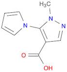 1H-Pyrazole-4-carboxylic acid, 1-methyl-5-(1H-pyrrol-1-yl)-