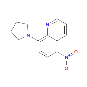 Quinoline, 5-nitro-8-(1-pyrrolidinyl)-