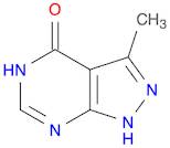 4H-Pyrazolo[3,4-d]pyrimidin-4-one, 1,5-dihydro-3-methyl-