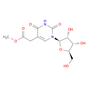 5-Pyrimidineacetic acid, 1,2,3,4-tetrahydro-2,4-dioxo-1-β-D-ribofuranosyl-, methyl ester