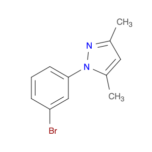 1H-Pyrazole, 1-(3-bromophenyl)-3,5-dimethyl-