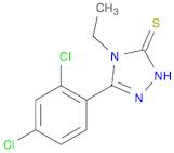 3H-1,2,4-Triazole-3-thione, 5-(2,4-dichlorophenyl)-4-ethyl-2,4-dihydro-