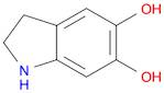 1H-Indole-5,6-diol, 2,3-dihydro-