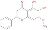 4H-1-Benzopyran-4-one, 5,6-dihydroxy-7-methoxy-2-phenyl-