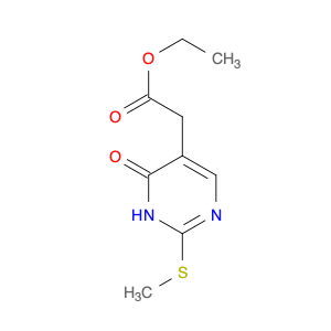 5-PYRIMIDINEACETIC ACID, 3,4-DIHYDRO-2-(METHYLTHIO)-4-OXO-, ETHYL ESTER