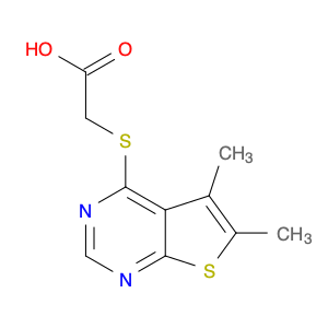 Acetic acid, 2-[(5,6-dimethylthieno[2,3-d]pyrimidin-4-yl)thio]-