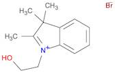 3H-Indolium, 1-(2-hydroxyethyl)-2,3,3-trimethyl-, bromide (1:1)