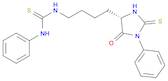 Thiourea, N-[4-[(4S)-5-oxo-1-phenyl-2-thioxo-4-imidazolidinyl]butyl]-N'-phenyl-