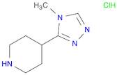 Piperidine, 4-(4-methyl-4H-1,2,4-triazol-3-yl)-, hydrochloride (1:1)