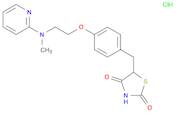 2,4-Thiazolidinedione, 5-[[4-[2-(methyl-2-pyridinylamino)ethoxy]phenyl]methyl]-, hydrochloride (...