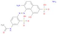 2-Naphthalenesulfonic acid, 5-[2-[4-(acetylamino)-2-sulfophenyl]diazenyl]-6-amino-4-hydroxy-, ammo…