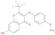 4H-1-Benzopyran-4-one, 7-hydroxy-3-(4-methoxyphenoxy)-2-(trifluoromethyl)-