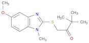 2-Butanone, 1-[(5-methoxy-1-methyl-1H-benzimidazol-2-yl)thio]-3,3-dimethyl-