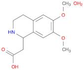 1-Isoquinolineacetic acid, 1,2,3,4-tetrahydro-6,7-dimethoxy-, hydrate (1:1)