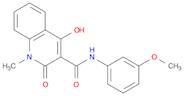 3-Quinolinecarboxamide, 1,2-dihydro-4-hydroxy-N-(3-methoxyphenyl)-1-methyl-2-oxo-