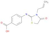 Benzoic acid, 4-[[4-oxo-3-(2-propen-1-yl)-2-thiazolidinylidene]amino]-