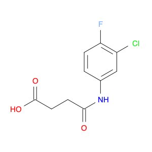 4-[(3-chloro-4-fluorophenyl)amino]-4-oxobutanoic acid