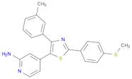 2-Pyridinamine, 4-[4-(3-methylphenyl)-2-[4-(methylthio)phenyl]-5-thiazolyl]-