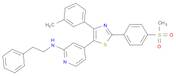 2-Pyridinamine, 4-[4-(3-methylphenyl)-2-[4-(methylsulfonyl)phenyl]-5-thiazolyl]-N-(2-phenylethyl)-