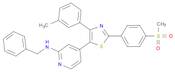 2-Pyridinamine, 4-[4-(3-methylphenyl)-2-[4-(methylsulfonyl)phenyl]-5-thiazolyl]-N-(phenylmethyl)-