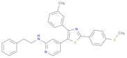 2-Pyridinamine, 4-[4-(3-methylphenyl)-2-[4-(methylthio)phenyl]-5-thiazolyl]-N-(2-phenylethyl)-