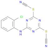 Thiocyanic acid, 6-(o-chloroanilino)-s-triazine-2,4-diyl ester (7CI,8CI)