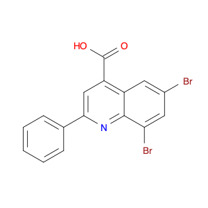 4-Quinolinecarboxylic acid, 6,8-dibromo-2-phenyl-