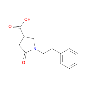 3-Pyrrolidinecarboxylic acid, 5-oxo-1-(2-phenylethyl)-