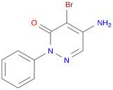 3(2H)-Pyridazinone, 5-amino-4-bromo-2-phenyl-