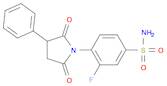 Benzenesulfonamide, 4-(2,5-dioxo-3-phenyl-1-pyrrolidinyl)-3-fluoro-