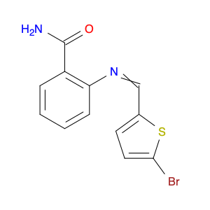 Benzamide, 2-[[(5-bromo-2-thienyl)methylene]amino]-