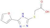 Acetic acid, 2-[[3-(2-furanyl)-1H-1,2,4-triazol-5-yl]thio]-