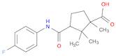 Cyclopentanecarboxylic acid, 3-[[(4-fluorophenyl)amino]carbonyl]-1,2,2-trimethyl-