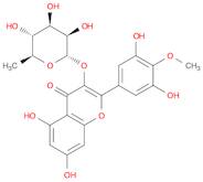 4H-1-Benzopyran-4-one, 3-[(6-deoxy-α-L-mannopyranosyl)oxy]-2-(3,5-dihydroxy-4-methoxyphenyl)-5,7-d…