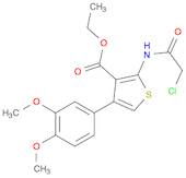 3-Thiophenecarboxylic acid, 2-[(2-chloroacetyl)amino]-4-(3,4-dimethoxyphenyl)-, ethyl ester