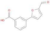 Benzoic acid, 3-(5-formyl-2-furanyl)-