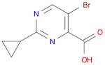 4-Pyrimidinecarboxylic acid, 5-bromo-2-cyclopropyl-