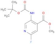 4-Pyridinecarboxylic acid, 5-[[(1,1-dimethylethoxy)carbonyl]amino]-2-fluoro-, methyl ester