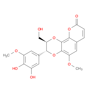 9H-Pyrano[2,3-f]-1,4-benzodioxin-9-one, 3-(3,4-dihydroxy-5-methoxyphenyl)-2,3-dihydro-2-(hydroxyme…