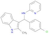 1H-Indole-3-methanamine, α-(4-chlorophenyl)-2-methyl-N-2-pyridinyl-