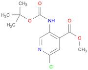 4-Pyridinecarboxylic acid, 2-chloro-5-[[(1,1-dimethylethoxy)carbonyl]amino]-, methyl ester