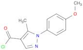 1H-Pyrazole-4-carbonyl chloride, 1-(4-methoxyphenyl)-5-methyl-