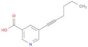 3-Pyridinecarboxylic acid, 5-(1-hexyn-1-yl)-