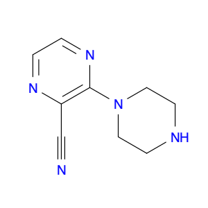 2-Pyrazinecarbonitrile, 3-(1-piperazinyl)-