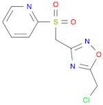 Pyridine, 2-[[[5-(chloromethyl)-1,2,4-oxadiazol-3-yl]methyl]sulfonyl]-